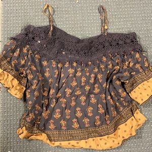 flowy off the shoulder top